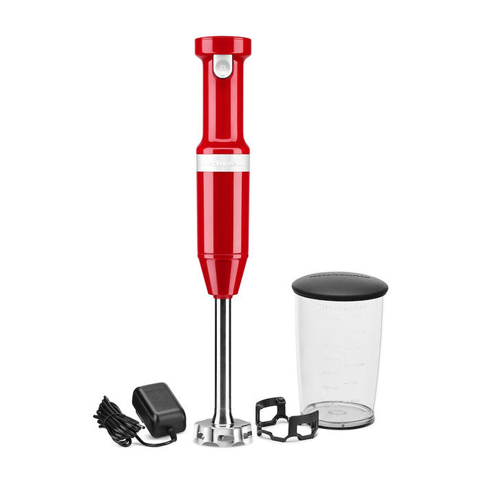 KITCHENAID FRULL.IMMERS. S/FILI 8V 0.7LT LAMEINOX ROSSO IMPERAttaccalaspina