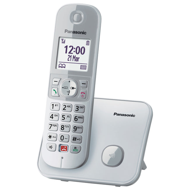 PANASONIC CORDLESS 1.8" 50MEM. V.VOCE C/BLOCCOCHIAMATE SILVEAttaccalaspina