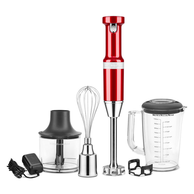 KITCHENAID FRULL.IMMERS. S/FILI 8V 1LT LAME INOX ROSSO MELAAttaccalaspina