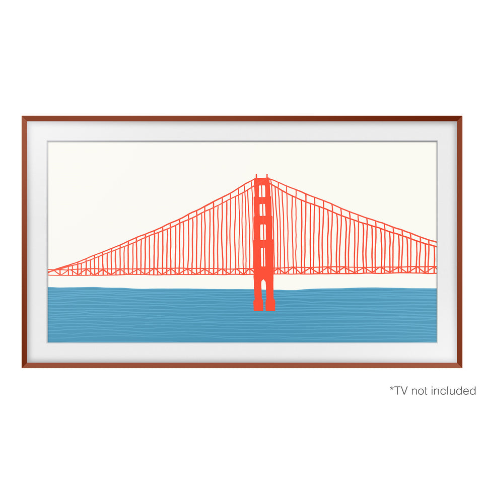 SAMSUNG CORNICE THE FRAME X TV 55" TERRACOTTA ARROTONDATOAttaccalaspina