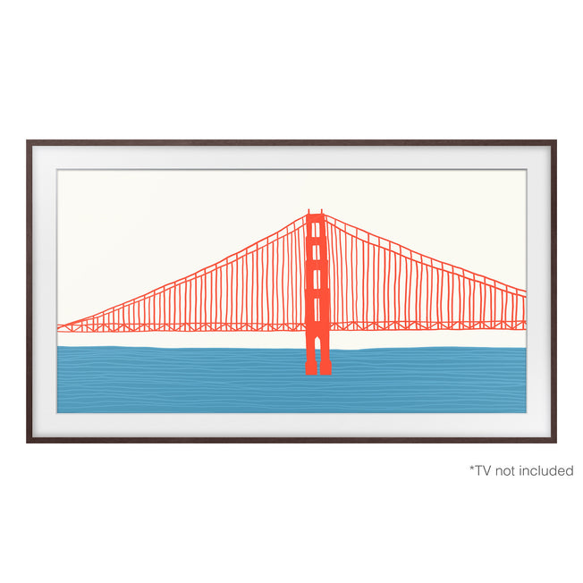 SAMSUNG CORNICE THE FRAME PER TV 75" MARRONEAttaccalaspina