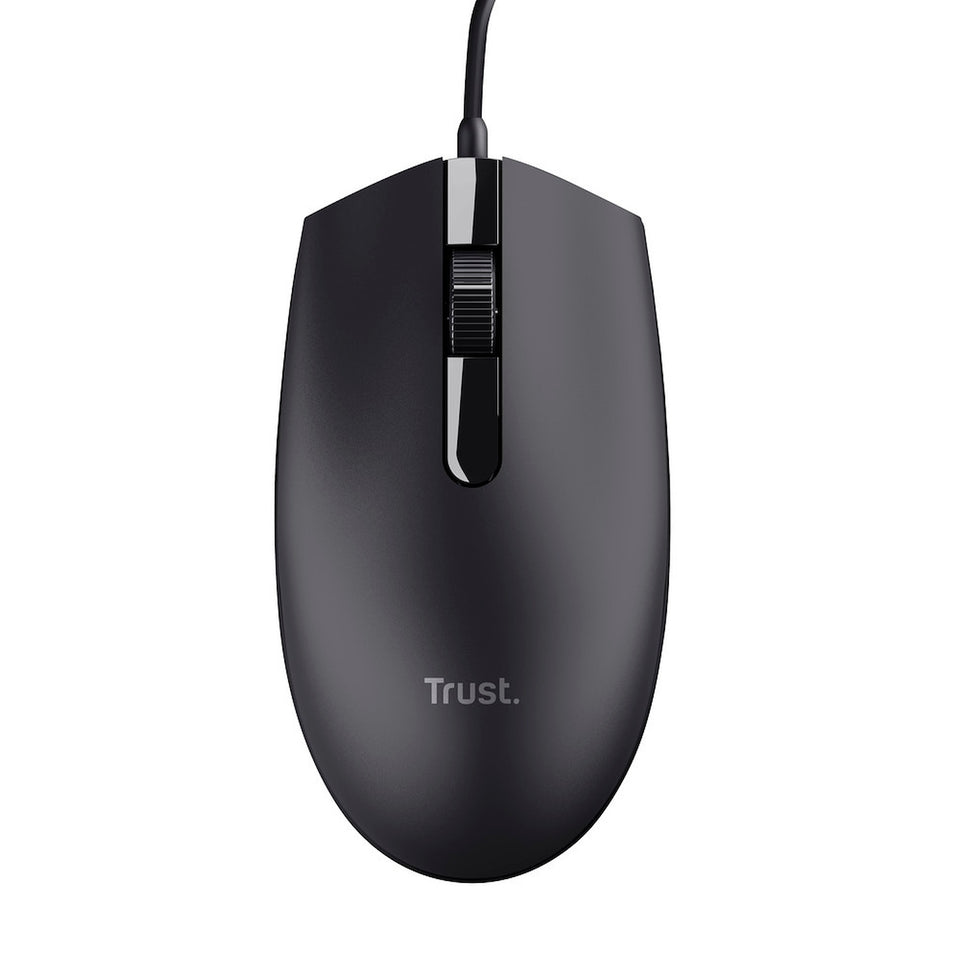 TRUST MOUSE WIRED OTTICO 3TASTI AMBIDESTRO BASI NEROAttaccalaspina
