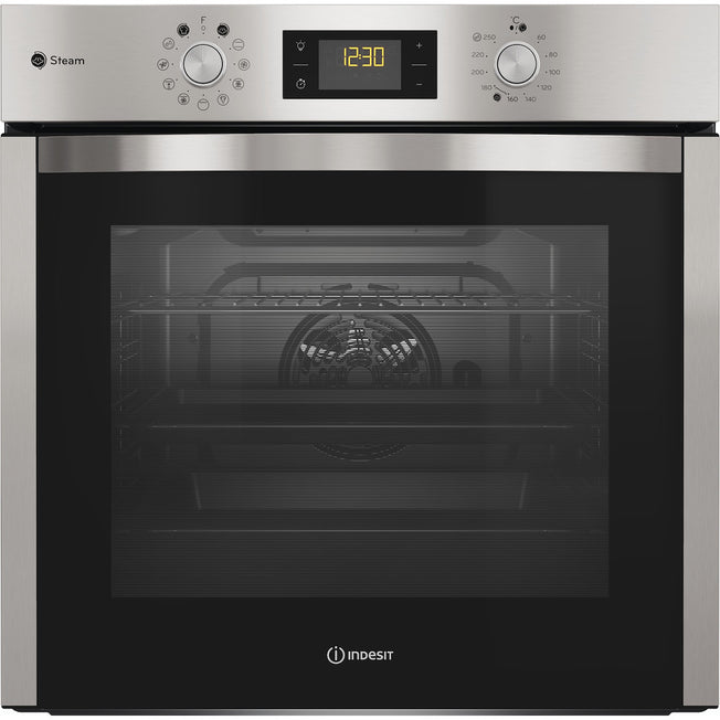 INDESIT FORNO 60CM 71LT MULTIF.VAPORE CL.A+ INOXAttaccalaspina