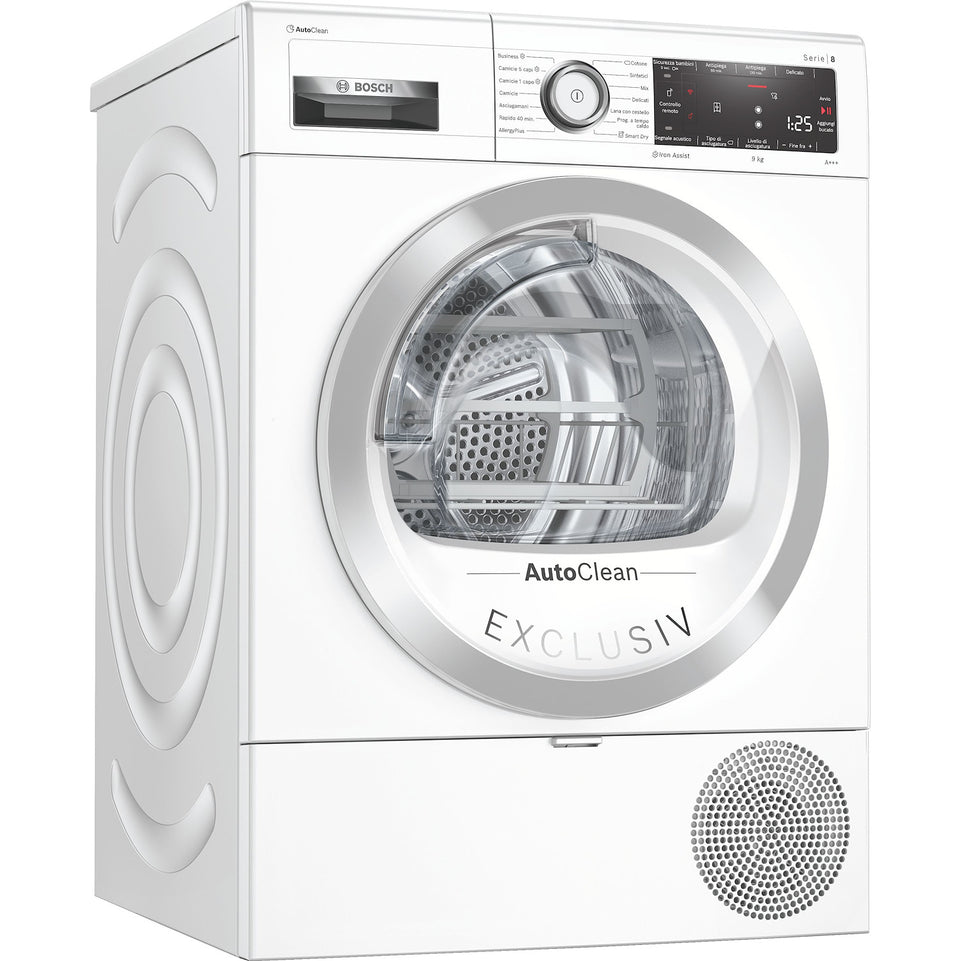 BOSCH ASCIUG.C/FRONT 9KG CL.A+++ INV VAP WIFI AUTOCLEANAttaccalaspina