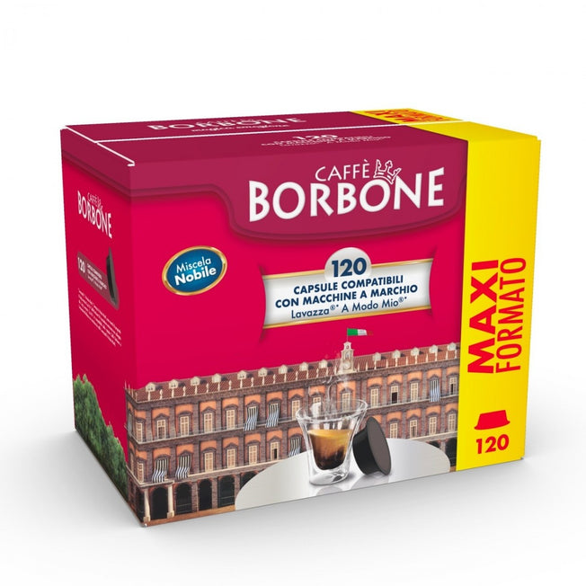 CAFFE' BORBONE CAPSULE CAFFE COMP.A MODO MIO MISCELA NOBILE 120PZAttaccalaspina