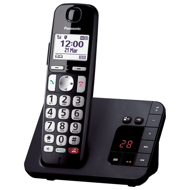 PANASONIC CORDLESS 1.8" V.VOCE MEM.200NUM. BLOCCOCHIAMATEAttaccalaspina