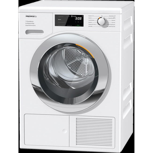 MIELE ASCIUG.C/FRONT 8KG CL.A+++-10% EXCEL. WIFI CHROMEAttaccalaspina