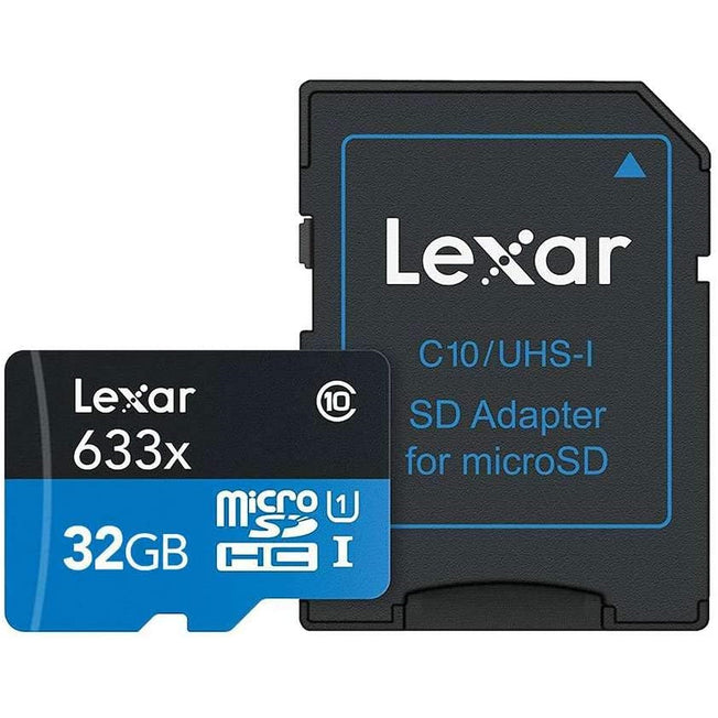 LEXAR MEM.MICRO 32GB 633X W/ADATT.Attaccalaspina