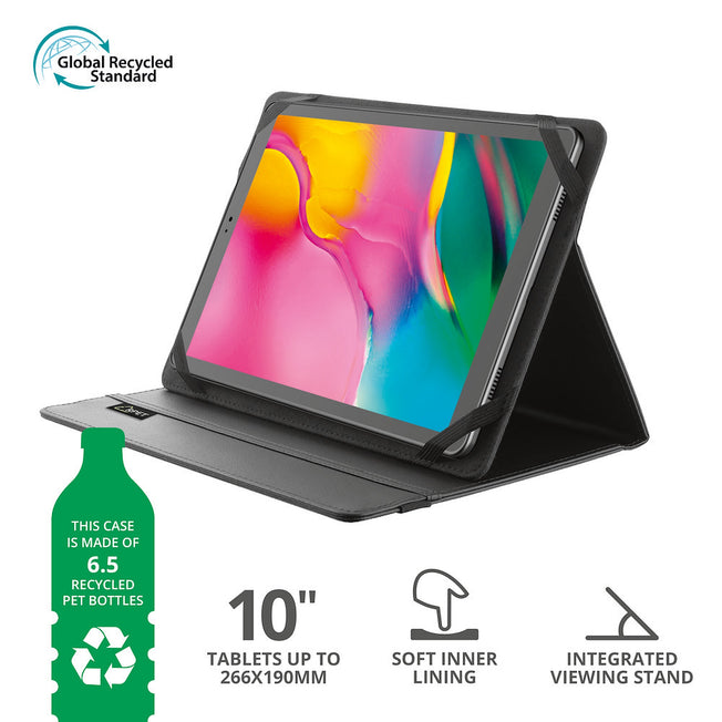 TRUST CUSTODIA PER TABLET 10" PRIMO FOLIO ECO NEROAttaccalaspina