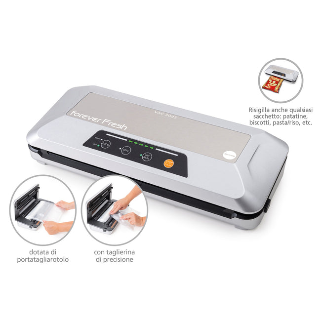 MACOM MACCH.SOTTOVUOTO 110W SILVER/NEROAttaccalaspina