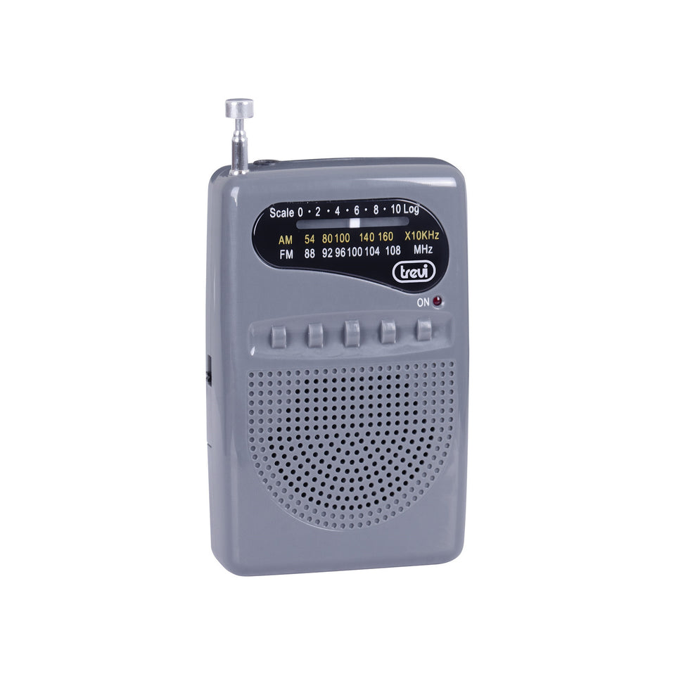 TREVI MINI RADIO PORTATILE RA 710 B METAL GUNAttaccalaspina