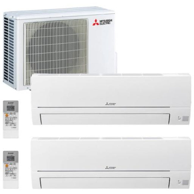 MITSUBISHI COND.DUAL 2.5+3.5KW INVERTER A++/A+ R32 DW Attaccalaspina