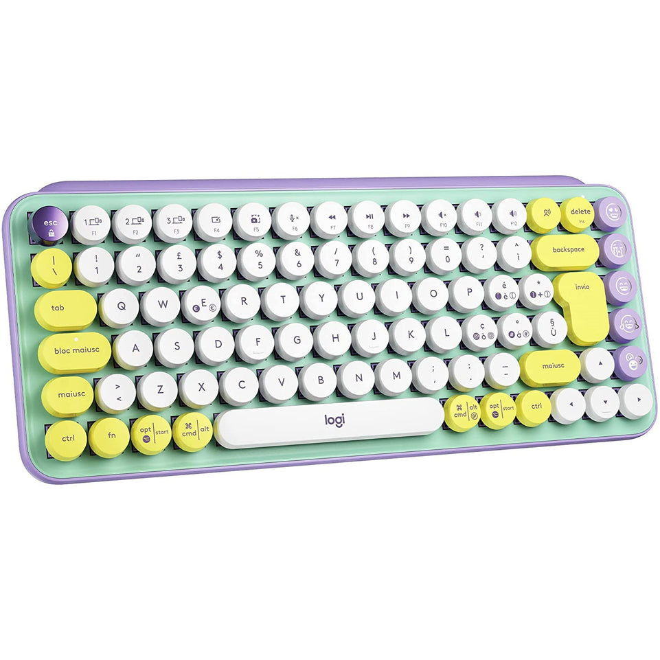 LOGITECH TASTIERA POP KEYS MECCANICA WLSS BT MINTAttaccalaspina
