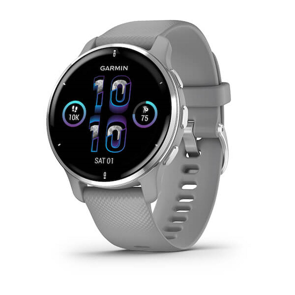 GARMIN SMART WATCH 1.3" 43MM VENU 2 PLUS POWEDGRAY/SILVERAttaccalaspina