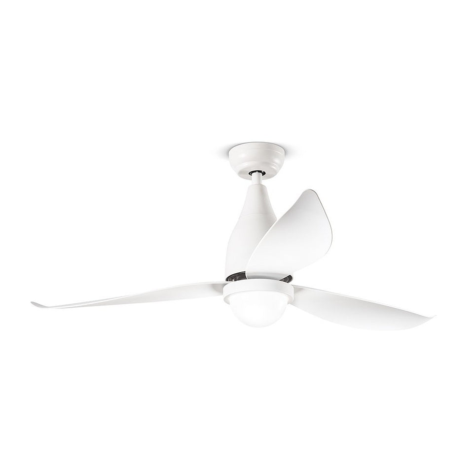 PERENZ VENT. SOFFITTO 140CM 3PALE 1LUCE METALLO BIANCOAttaccalaspina