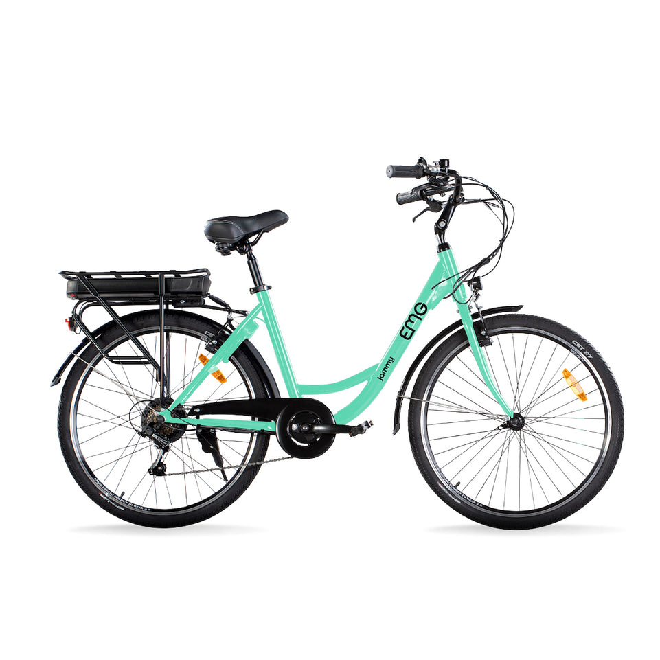 EMG BIKE E-BIKE CITY ACCIAIO 36V 26" AUT.60KM JAMMY CIANOAttaccalaspina