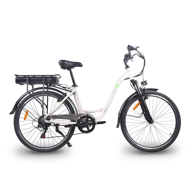 EMG BIKE E-BIKE CITY ALLUM. 36V 26" AUT.80KM FUNNY BIANCOAttaccalaspina