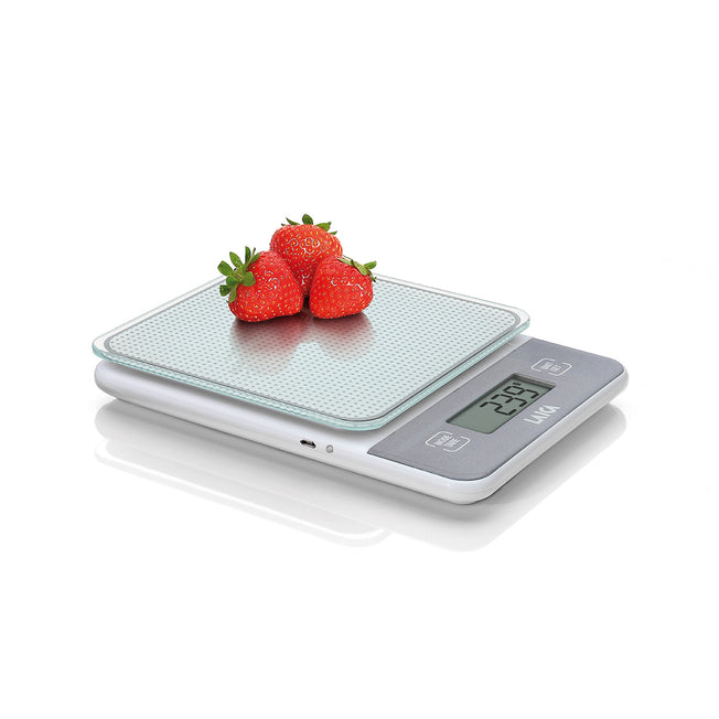 LAICA BIL.CUCINA 5KG/1GR RICARICABILE VETRO TEMP. GRIGIOAttaccalaspina