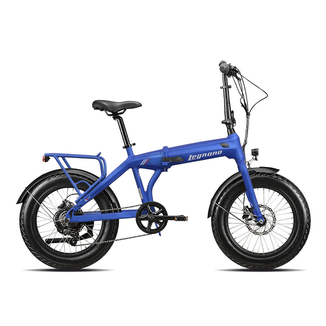 LEGNANO E-BIKE PIEGH. 36V 12.8AH R.20" AUT.60KM AQVA BLUEAttaccalaspina
