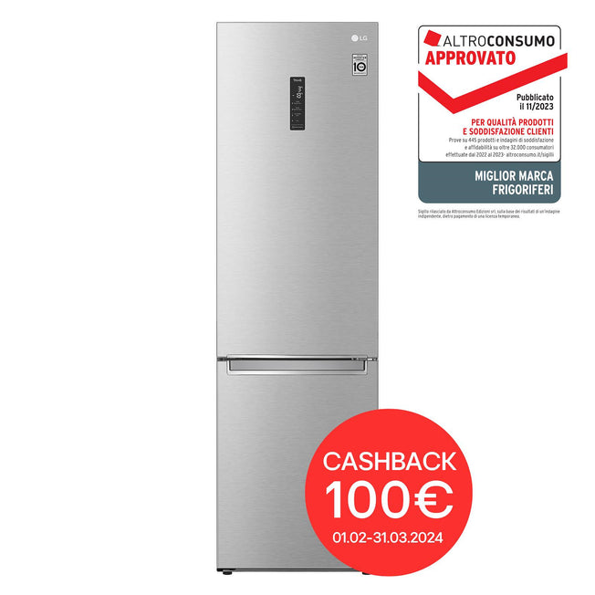 LG  COMBI 419LT CE.D NOFROST INVERTER WIFI SILVERAttaccalaspina