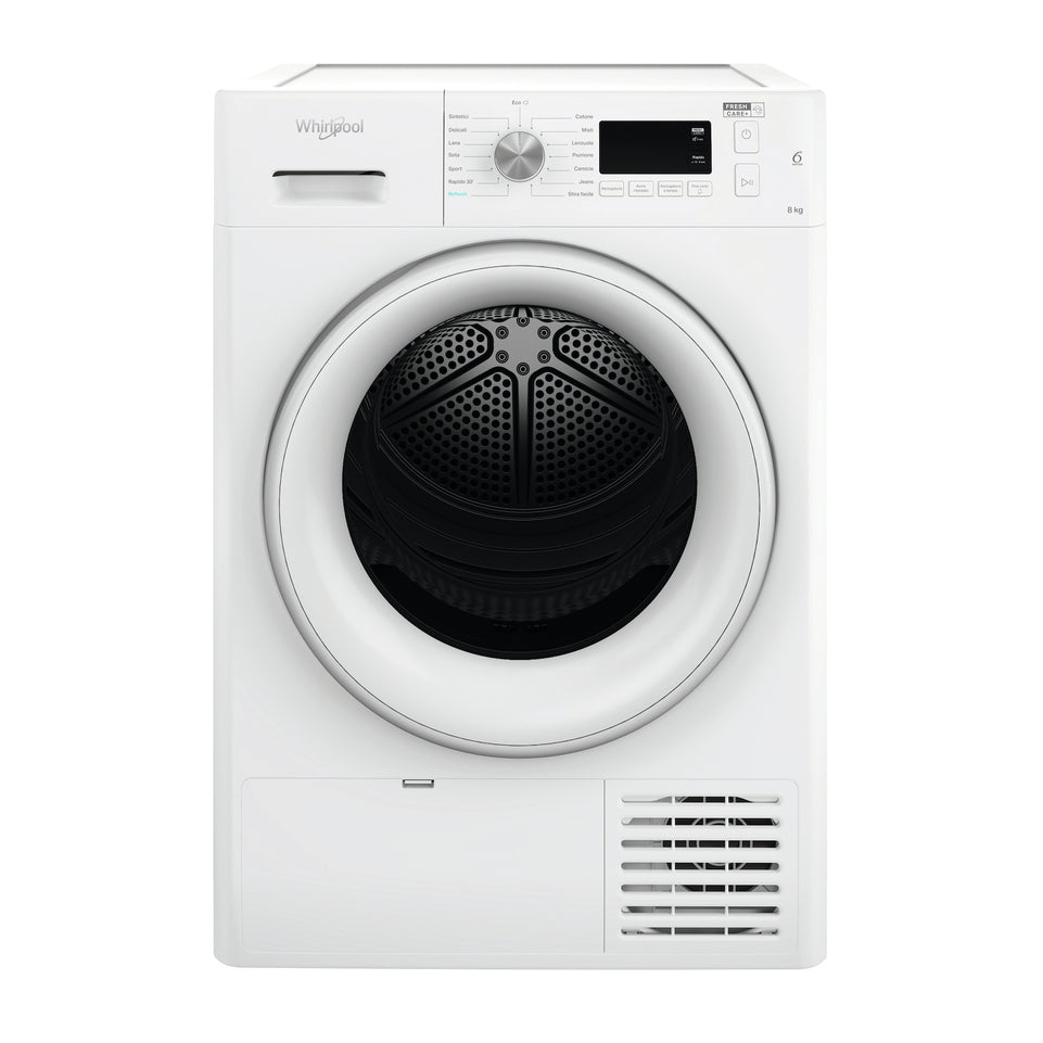 WHIRLPOOL ASCIUG.C/FRONT 8KG CL.A++ 6SENSOAttaccalaspina