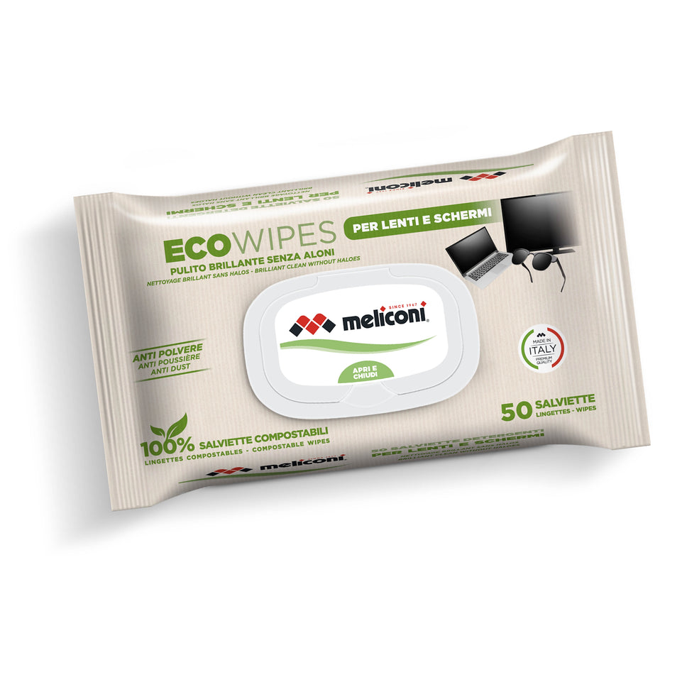 MELICONI ECO WIPES 50 SALVIETTE DETERGENTI PER SCHERMIAttaccalaspina