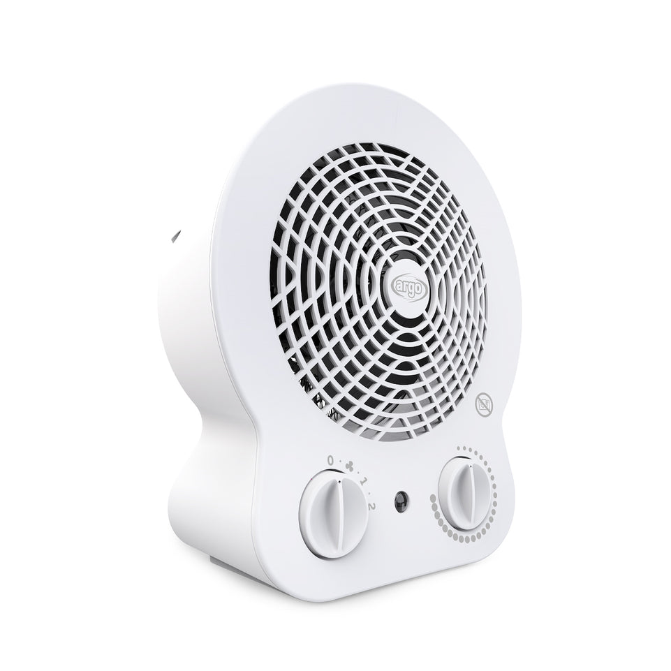 ARGO TERMOVENTILATORE BAGNO 2000W 60MQ 2MOD. BIANCOAttaccalaspina