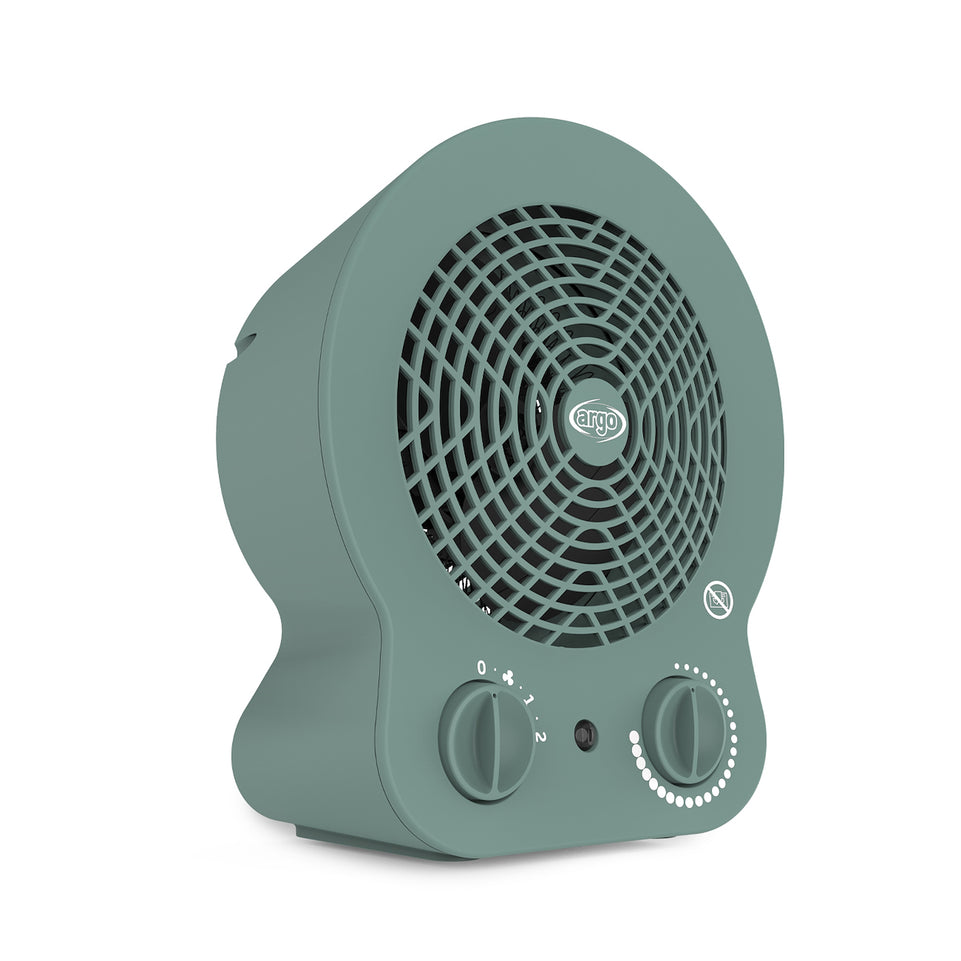 ARGO TERMOVENTILATORE BAGNO 2000W 60MQ 2MOD. VERDEAttaccalaspina