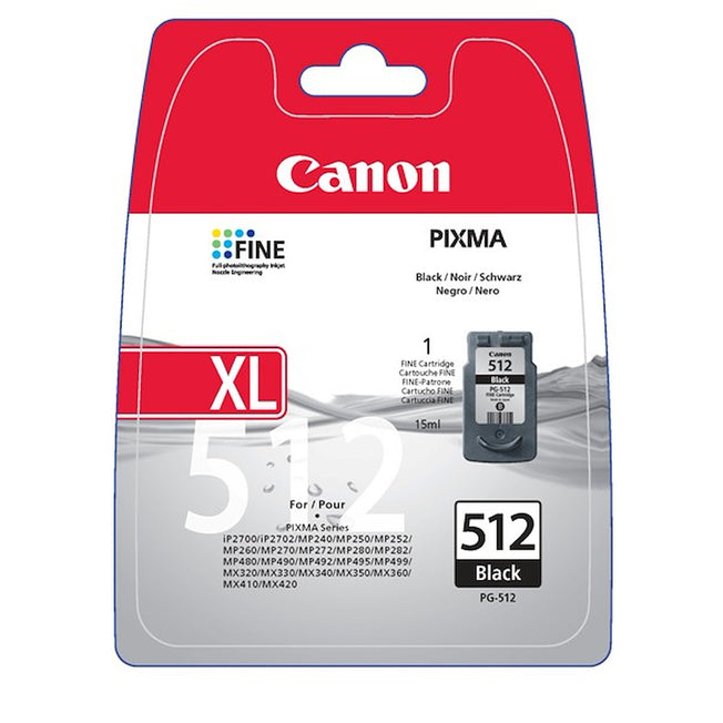 CANON CART.INK-JET NERO 15ML SECURITY PG-512 EUR/OCNAttaccalaspina