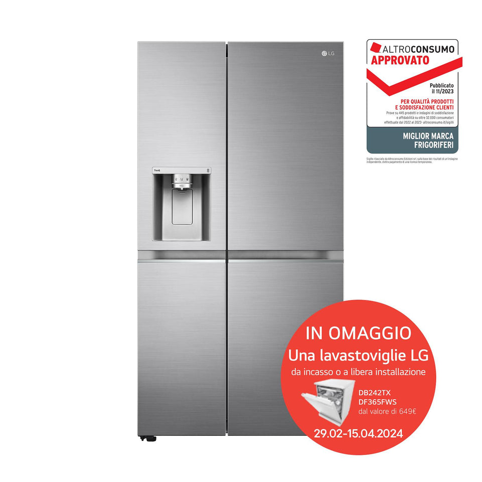 LG SBS 635LT CE.D NOFROST INV. DISP.BEV. WIFI INOXAttaccalaspina