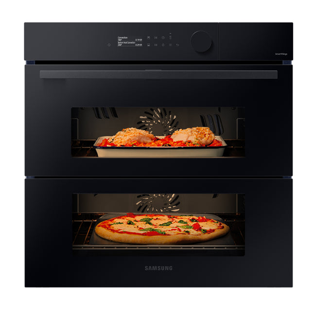 SAMSUNG FORNO 60CM 76LT MULTIF. VAP. DUAL DOOR WIFI NERO 5Attaccalaspina