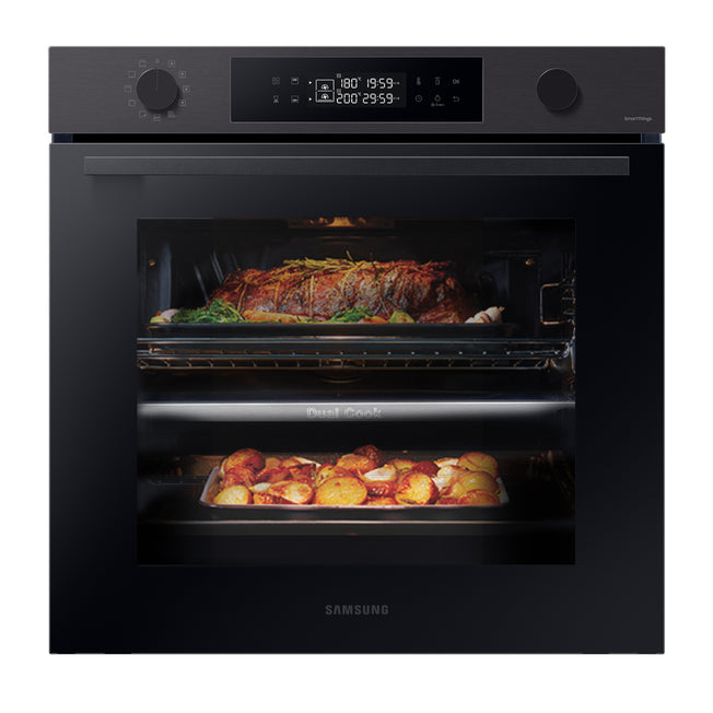 SAMSUNG FORNO 60CM 76LT MULTIF. VAP. DUAL COOK WIFI NEROAttaccalaspina