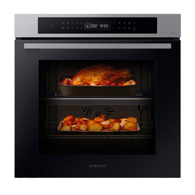 SAMSUNG FORNO 60CM 76LT MULTIF. VAP. WIFI NERO/SILVERAttaccalaspina