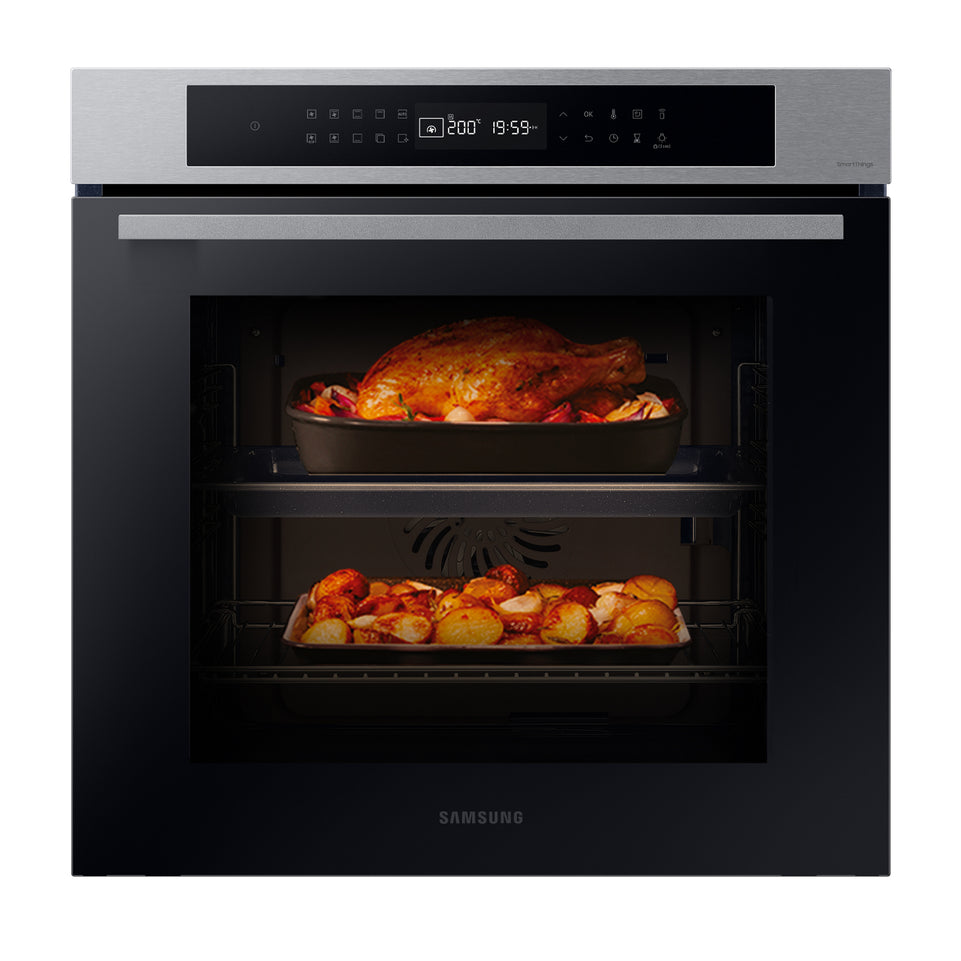 SAMSUNG FORNO 60CM 76LT MULTIF. VAP. WIFI NERO/SILVERAttaccalaspina