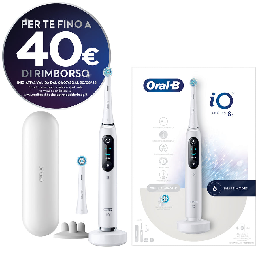 ORAL-B SPAZZ.ELETT. IO8 S WHITEAttaccalaspina