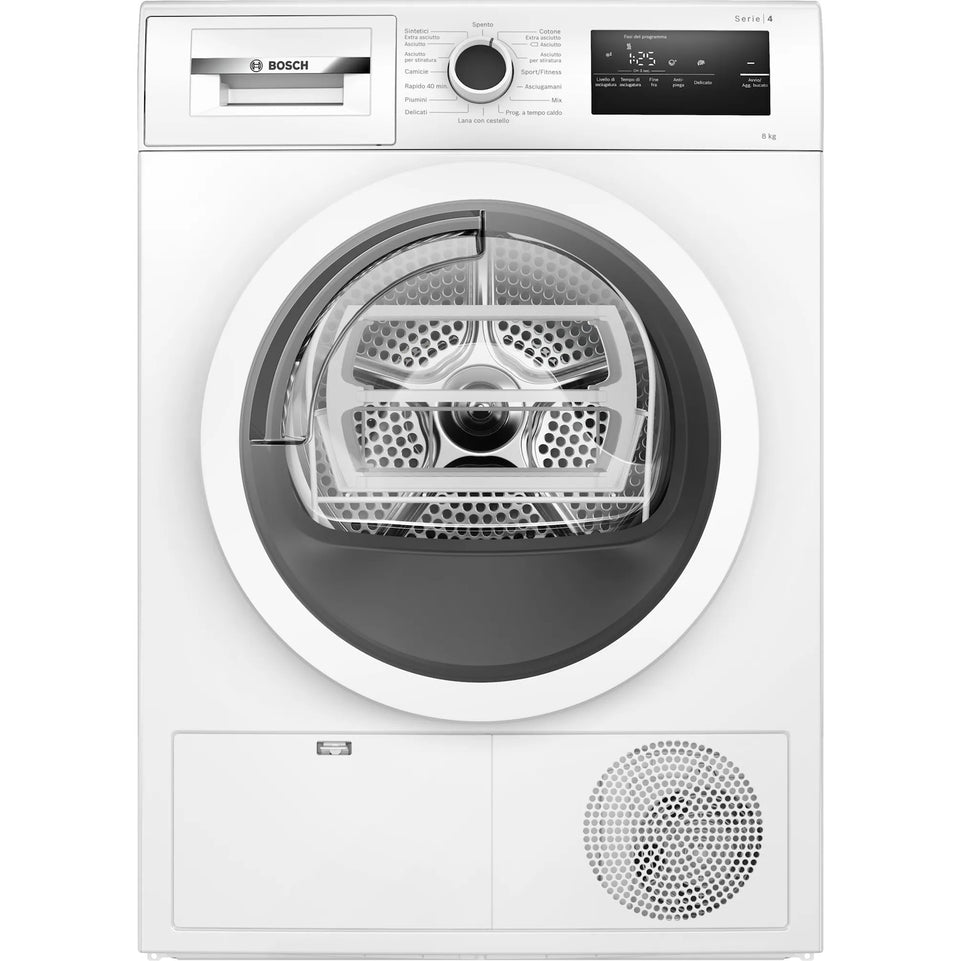 BOSCH ASCIUG.C/FRONT 8KG CL.A++ EASYCLEAN LANAAttaccalaspina