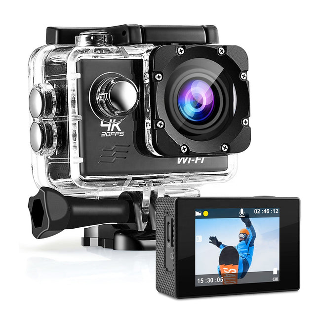 ONE GEAR ACTION CAM 2.0" FUN+ 4K 30FPS WIFI C/CUST.SUB NEROAttaccalaspina