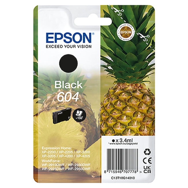 EPSON CART.INK-JET 604 ANANAS NEROAttaccalaspina