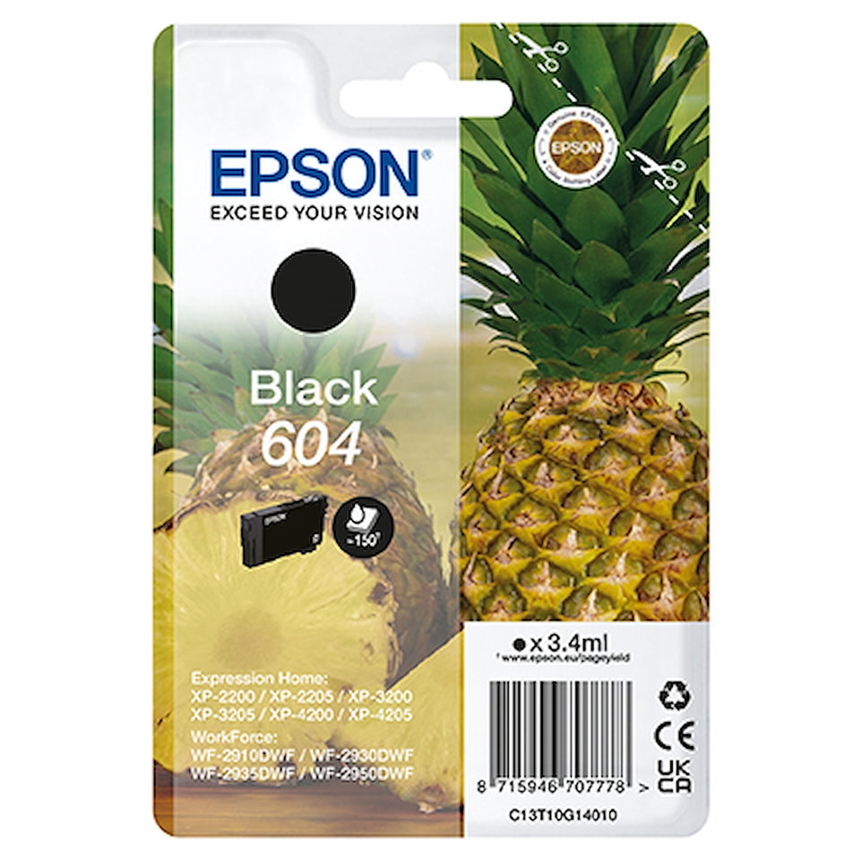 EPSON CART.INK-JET 604 ANANAS NEROAttaccalaspina