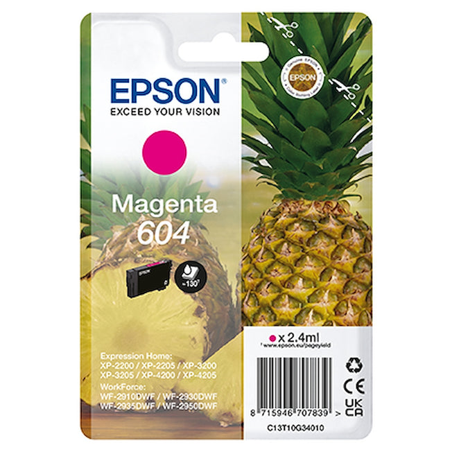 EPSON CART.INK-JET 604 ANANAS MAGENTAAttaccalaspina