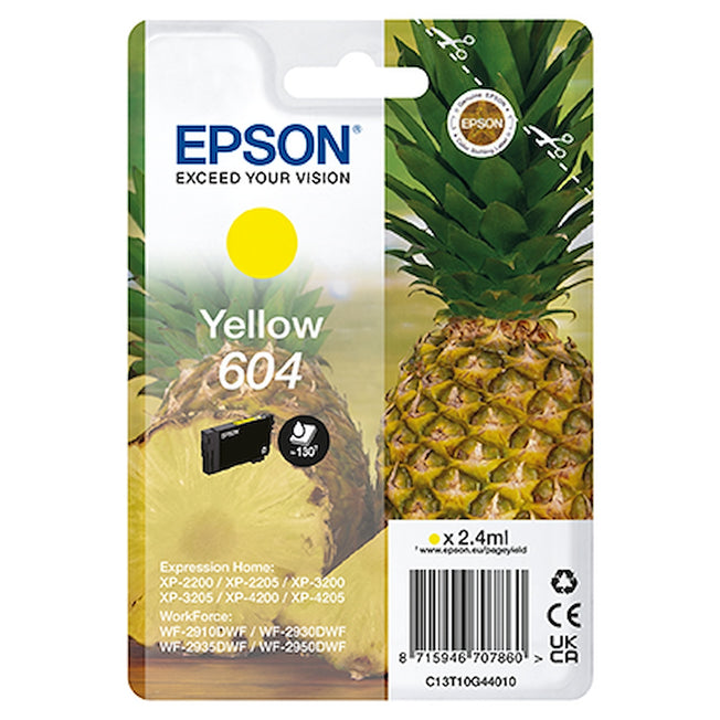 EPSON CART.INK-JET 604 ANANAS GIALLOAttaccalaspina