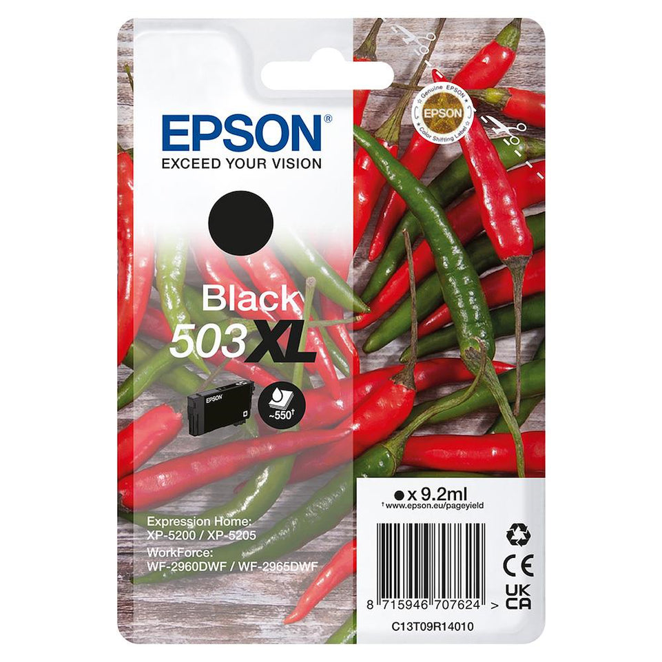 EPSON CART.INK-JET 503XL PEPERONCINO NEROAttaccalaspina