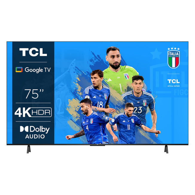 TCL  TV LED 75"UHD 4K HDR DVBT2/S2/HEVC SMART GOOGLEAttaccalaspina