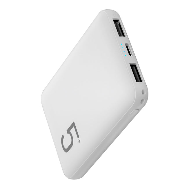 AREA POWERBANK 5000MAH 2USB UNIVERSALE BIANCOAttaccalaspina