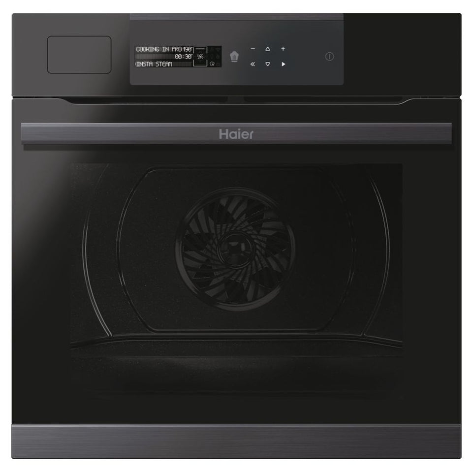 HAIER FORNO 60CM 70LT MULTIF.9 VAP WIFI PIROLITICO NEROAttaccalaspina