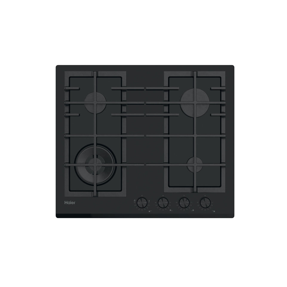 HAIER P.COTT.GAS 60CM 4F G.GHISA VETRO NEROAttaccalaspina