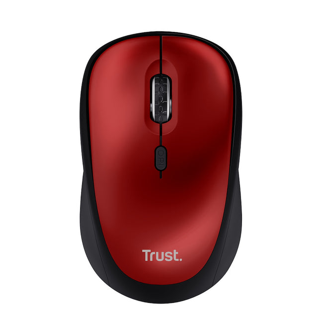 TRUST MOUSE WIRELESS SILENZIOSO ECO YVI+ ROSSOAttaccalaspina