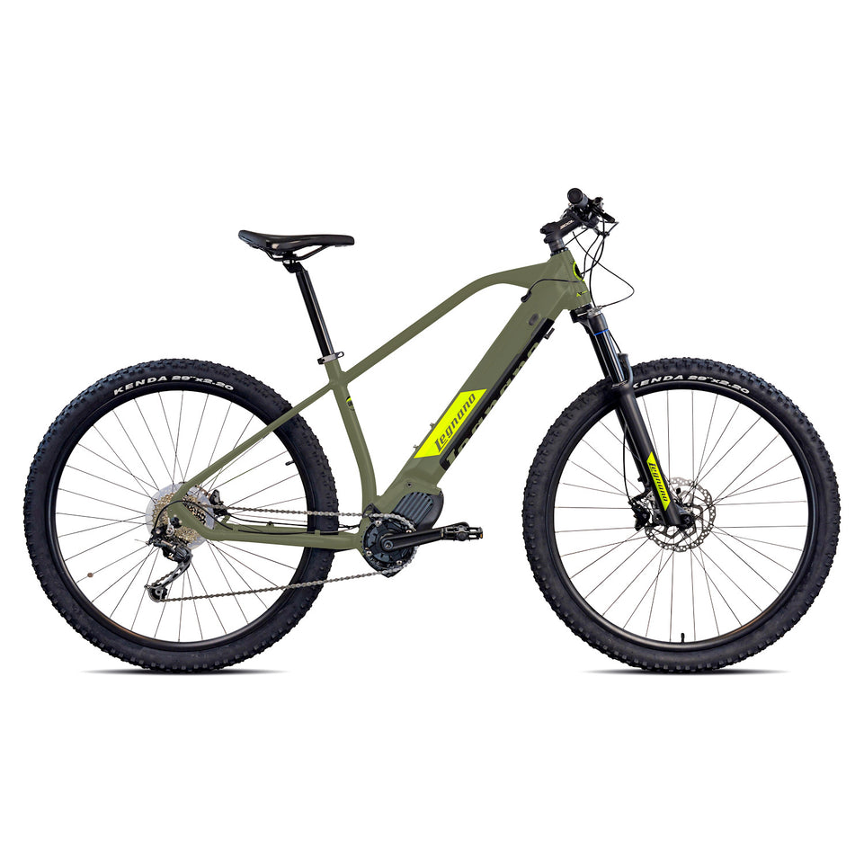 LEGNANO E-BIKE MTB 36V 17.5AH R29" FUOCO MARINE L 50 VERDEAttaccalaspina