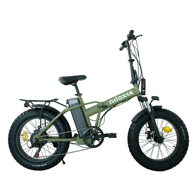 NILOX E-BIKE ACCIAIO 36V 10AH R.20" AUT.60KM K10+ VERDEAttaccalaspina