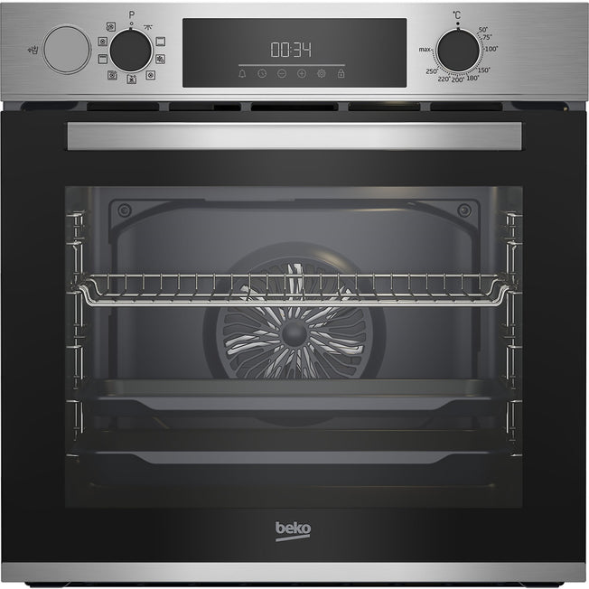 BEKO FORNO 60CM 72LT MULTIF.9 VAP. NERO/SILVERAttaccalaspina